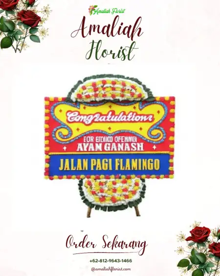 Sewa Papan Bunga Tanggung